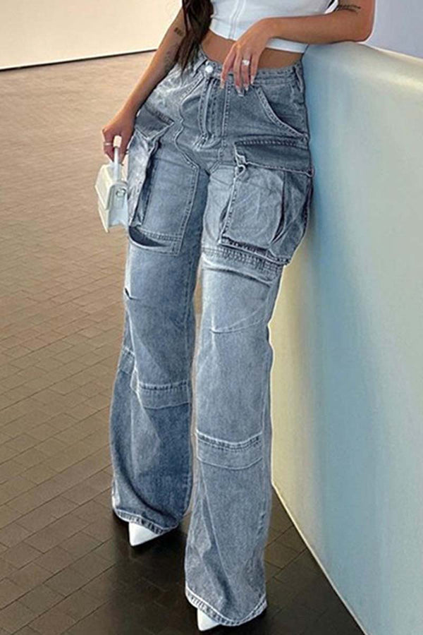 PC790 Cargo Denim Pants