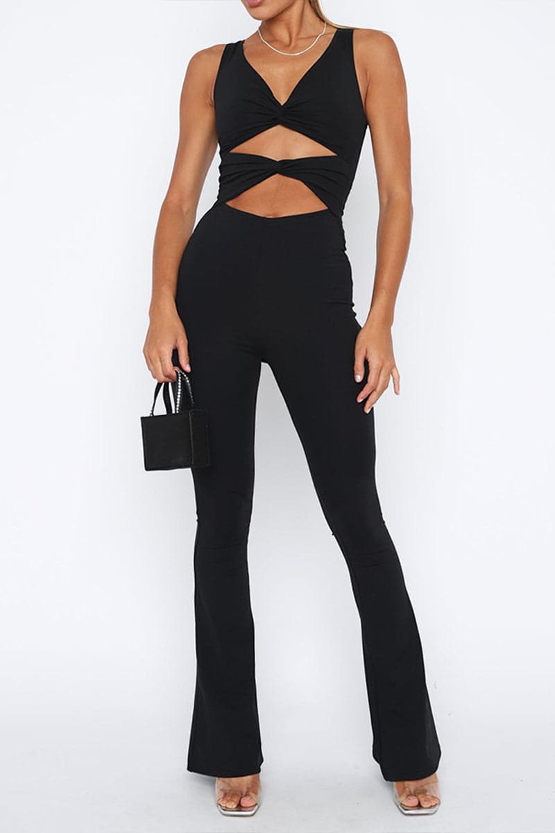 JB299 Cutout Bootcut Jumpsuits – Beston