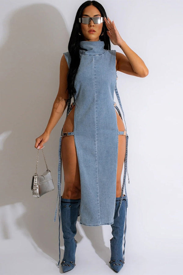 BD230 Denim Fashion Dress