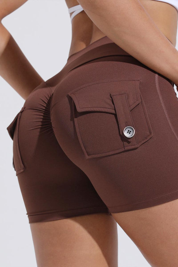 PG626 Pocket High Waist Shorts