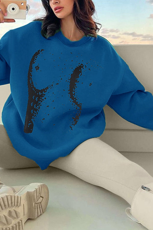 WG0294 Graphic Fleece Sweatshirt