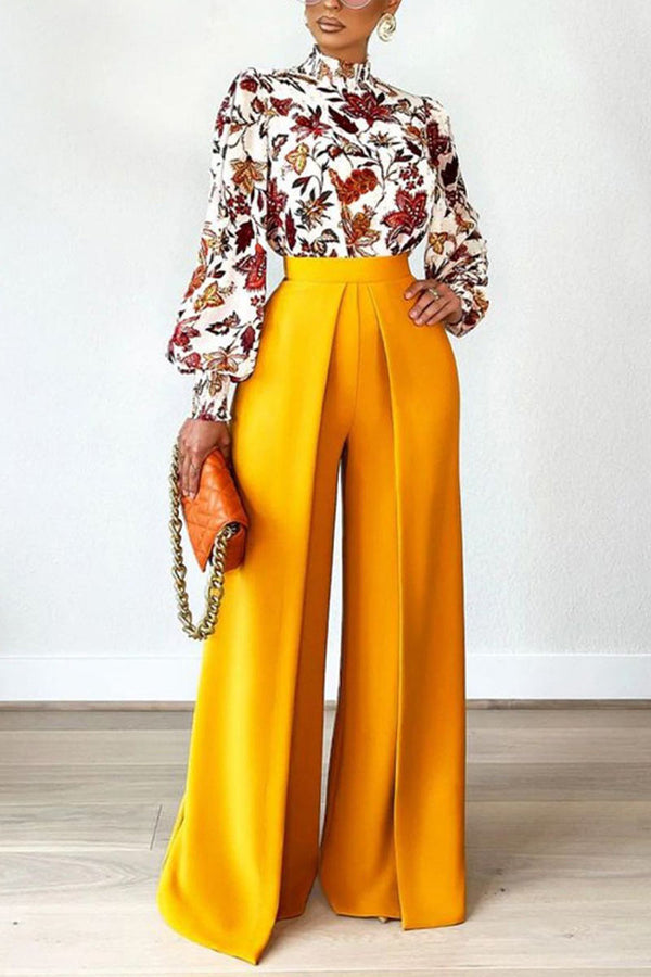 PG751 High-Waisted Wide Leg Pants