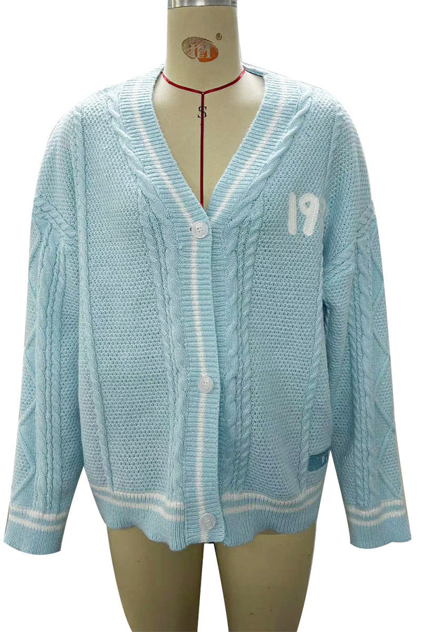 WJ0311 Button Down Knitted Cardigan