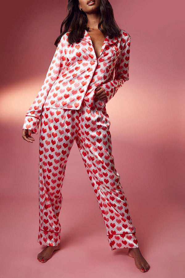 XK0372 Heart Shirt and Pants PJS