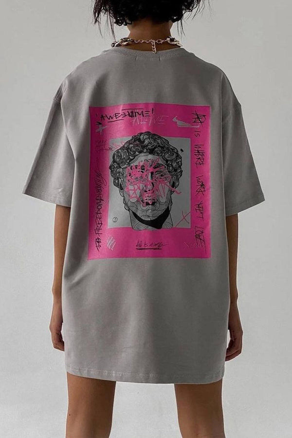 TK0500 Graphic Oversized Tee