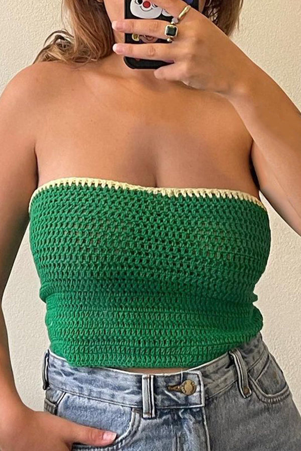 TK0591 Crochet Tube Top