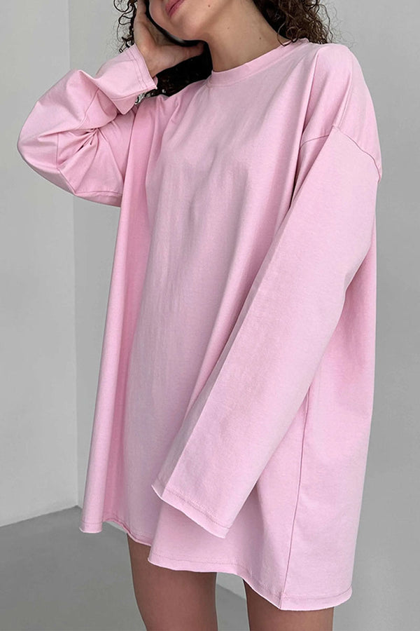 TL0239 Oversized Long Sleeve Shirt