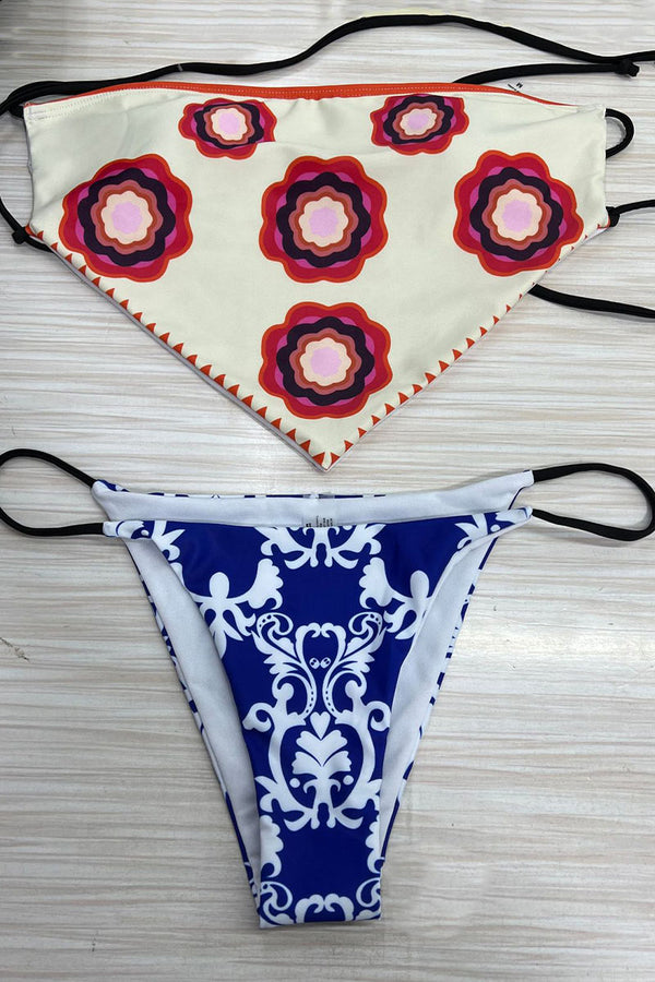 SM0547 Graphic Bikini Swimsuit