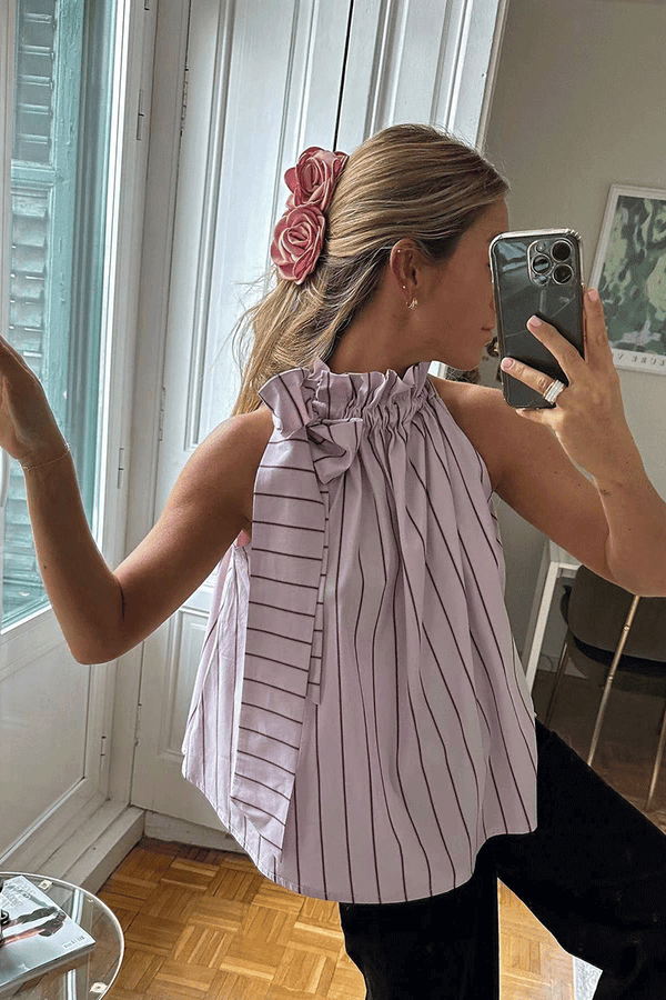 HTO2085 Striped Sleeveless Top