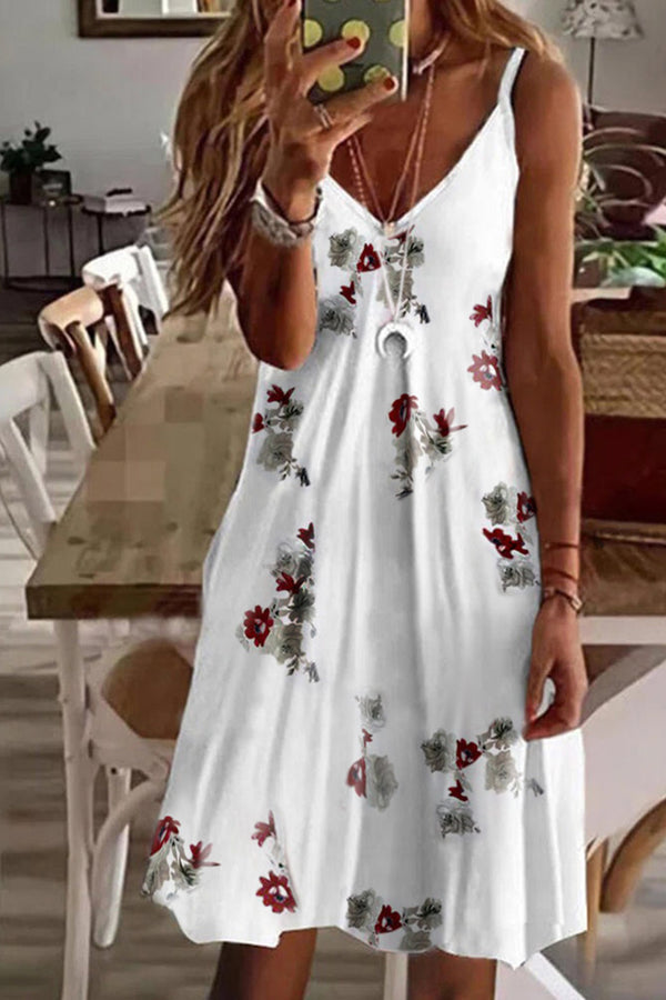 HBP1212 Sleeveless Floral Midi Dress