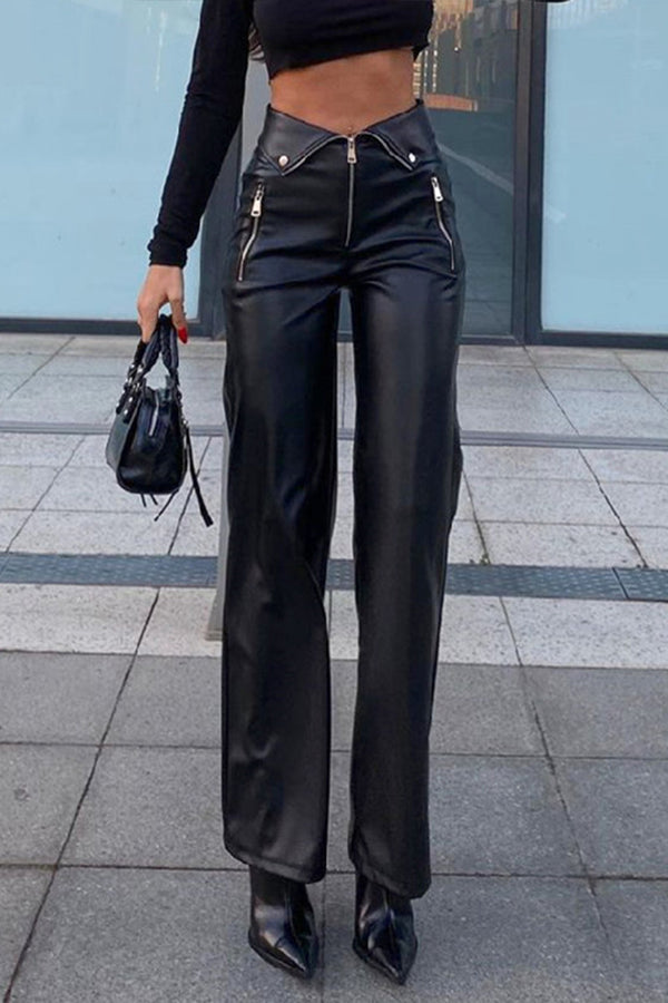 PQ3143 Vegan Leather Pants