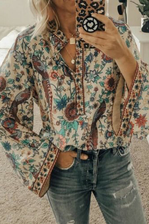 HTR1315 Boho Bloom Blouse