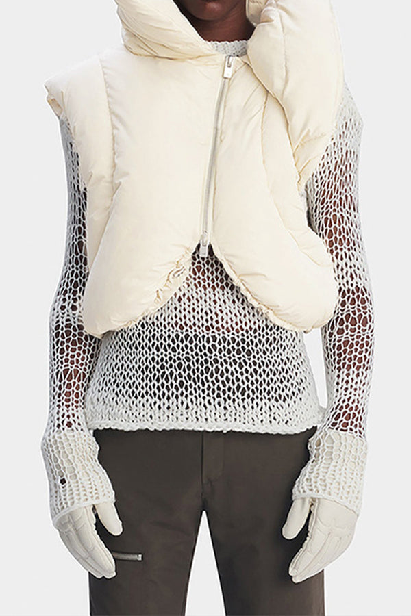 DS3290 Puffer Crop Vest Outerwear