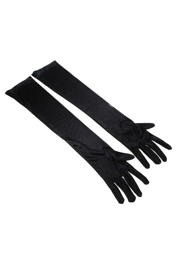 HKR1263 Elegant Opera-Length Satin Gloves