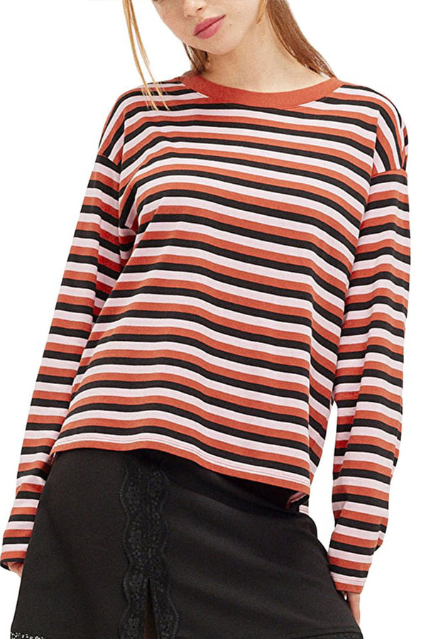 HTR1346 Retro Stripe Long Sleeve Tee