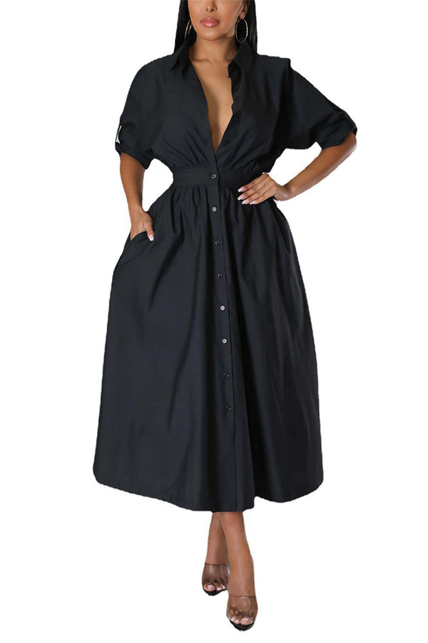 BR3110 Long Sleeve Fit and Flare Dress