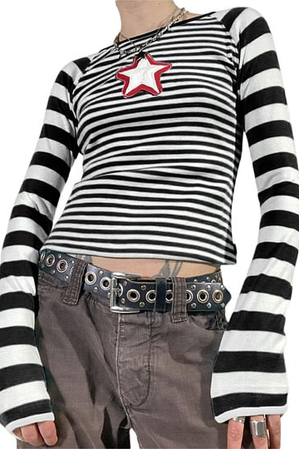 HTS1127 Star Struck Striped Top