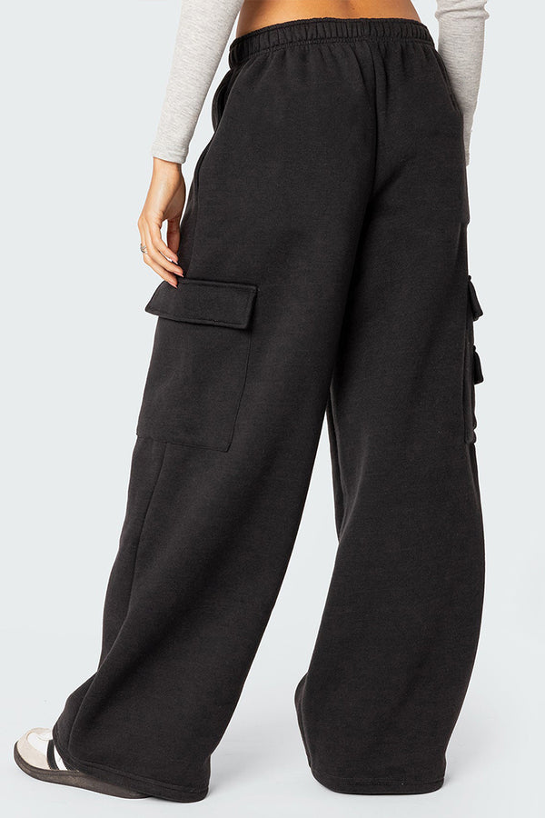 PS3192 Fleece Wide Leg Sweatpants