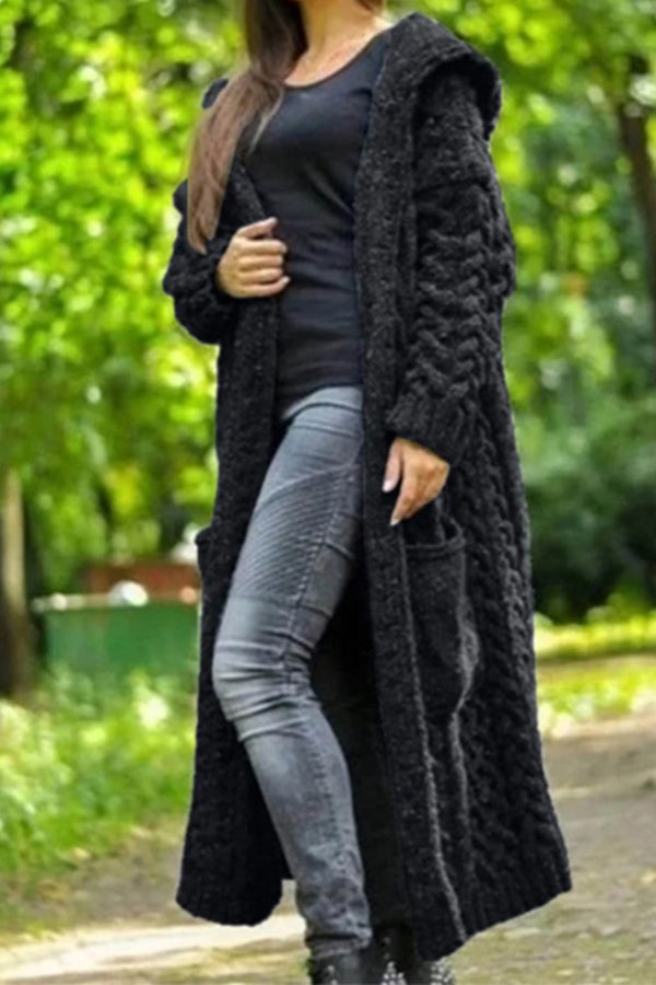 CS3252 Hoodie Knitted Cardigan Outerwear