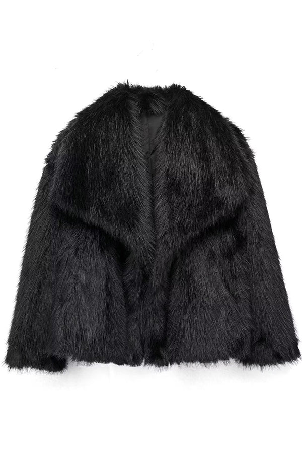 DS3383 Vegan Fur Jacket Outerwear