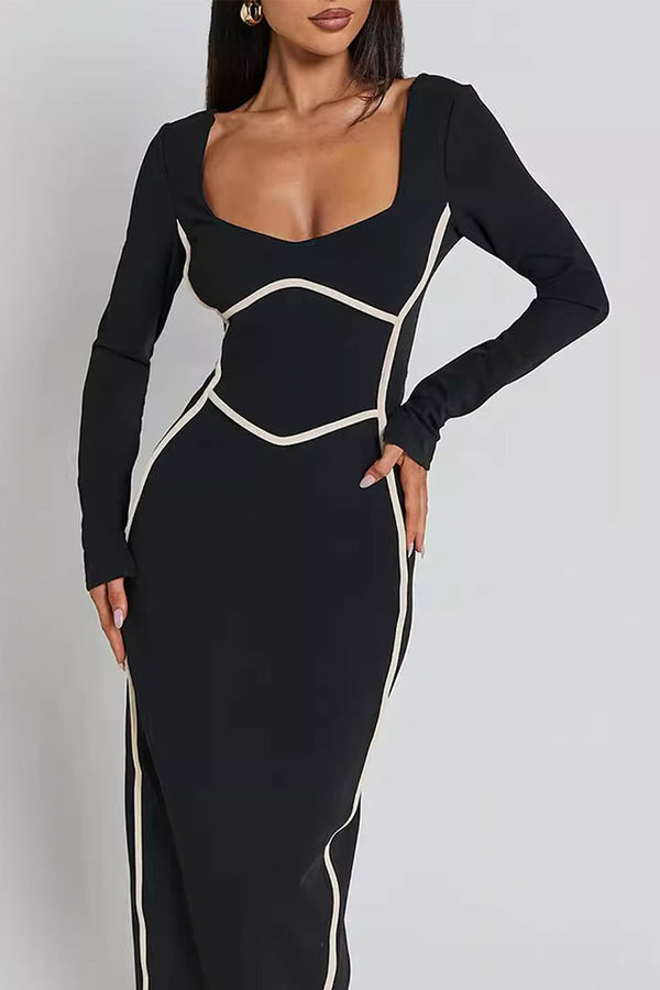 HBS1260 Sleek Contour Bodycon Dress