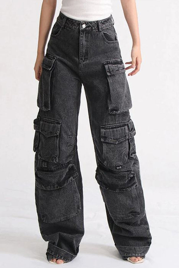 HWT1241 Urban Cargo Denim Pants