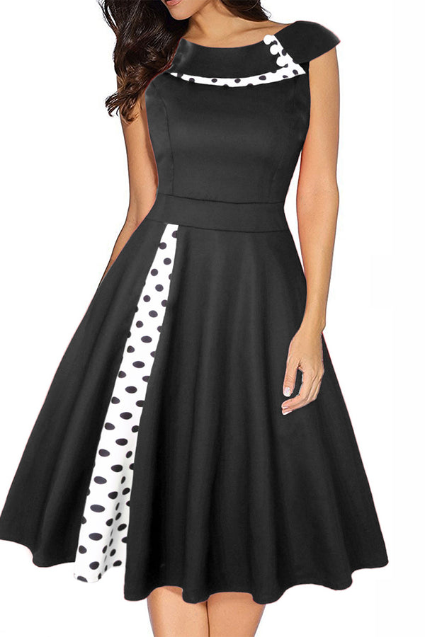 BT3156 Polka Dots Midi Dress