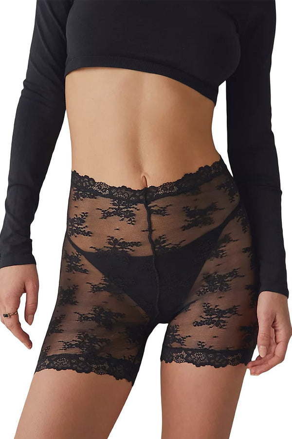 HPR1248 Sheer Lace Shorts