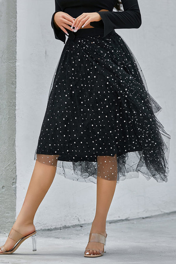 HQR1326 Stardust Tulle Skirt