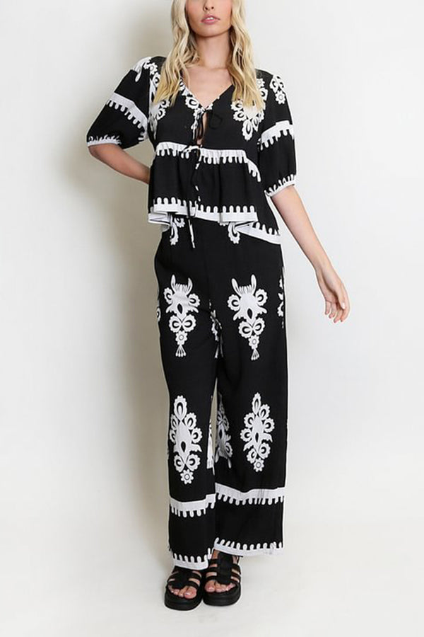 HUR1313 Boho Chic Two-Piece Set