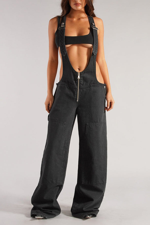 PS3410 Overall Denim Jeans Pant