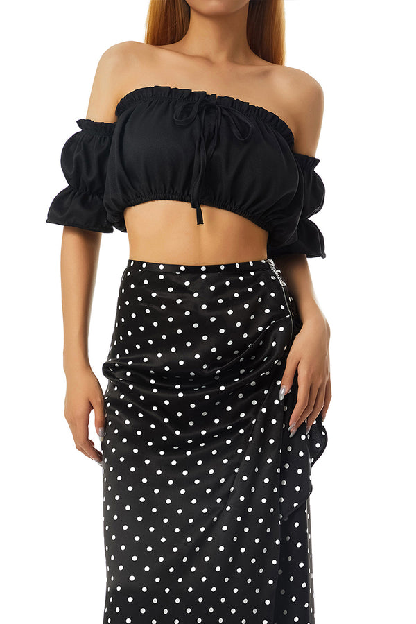 TT3123 Ruffle Bandeau Top