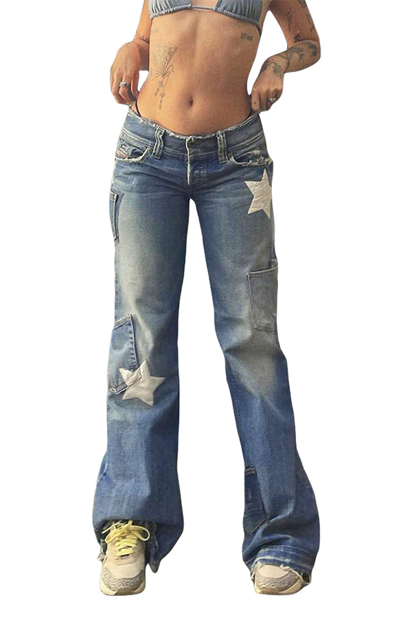 PT3092 Stars Denim Jeans Pant