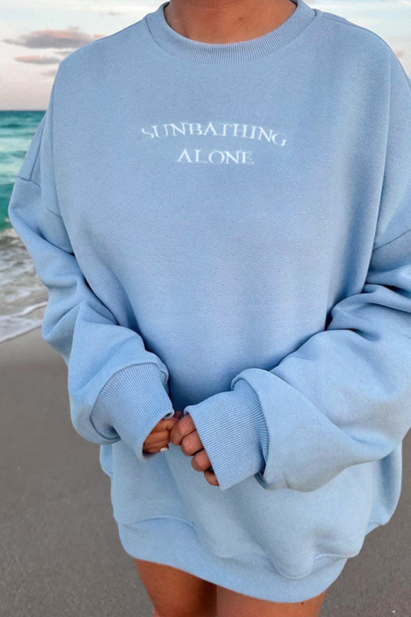 HTS1180 Chill Vibes Oversized Sweatshirt Top