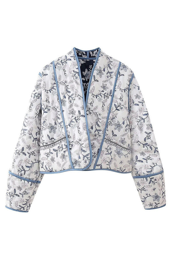 CS3380 Floral Quilted Jacket Outerwear