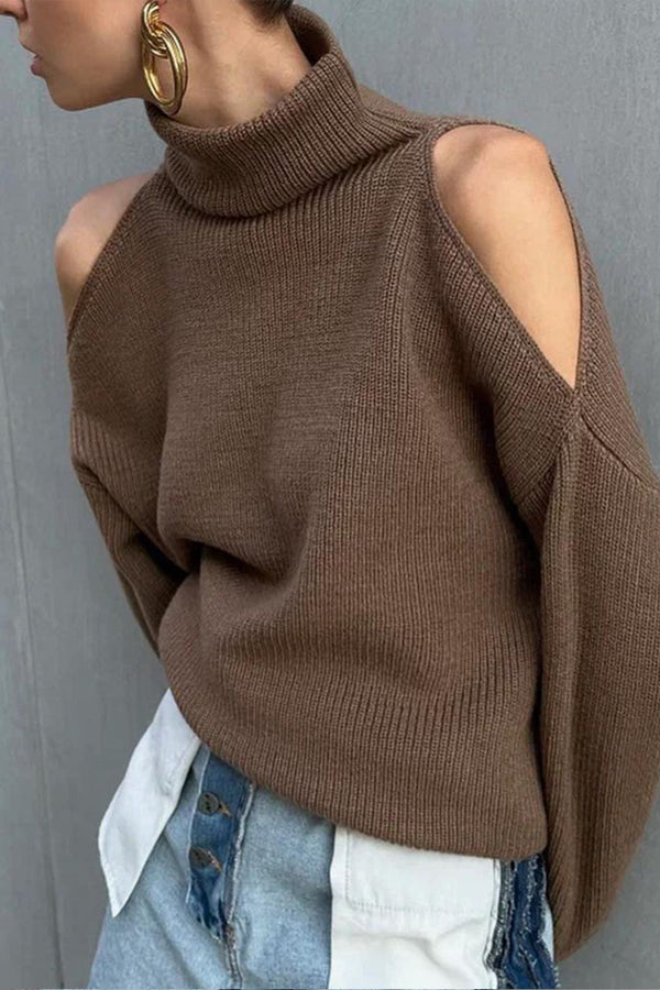 HWT1101 Effortless Edge Cutout Sweater