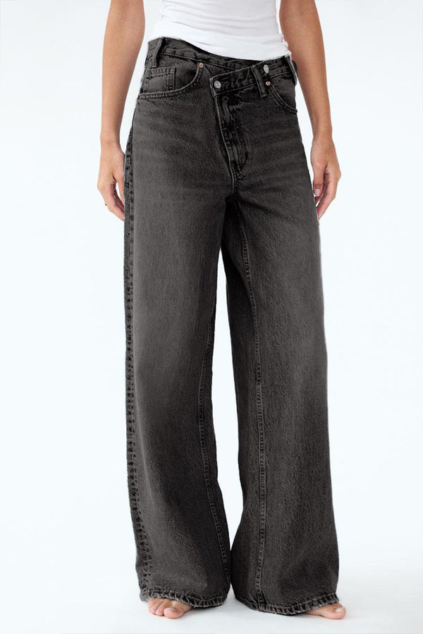 HTS1297 Vintage Wide-Leg Jeans Pant