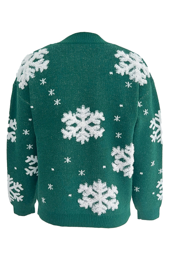 WR3354 Snowflake Holiday Sweater Outerwear