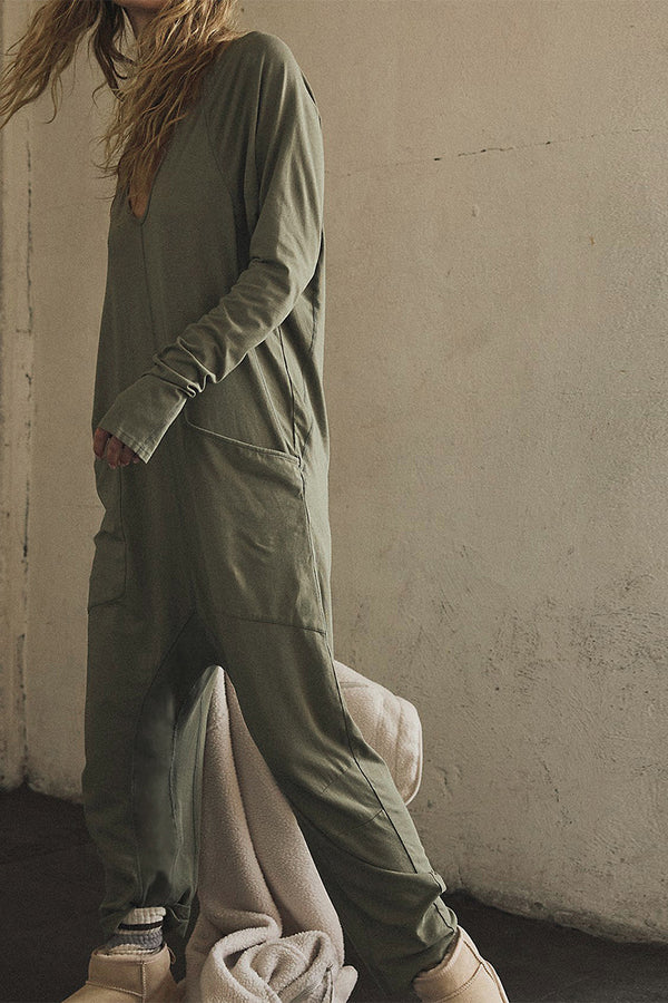 JS3212 Long Sleeve Baggy Jumpsuits