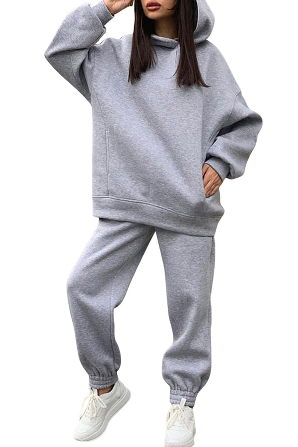 HUT1266 Cozy Oversized Jogger Set