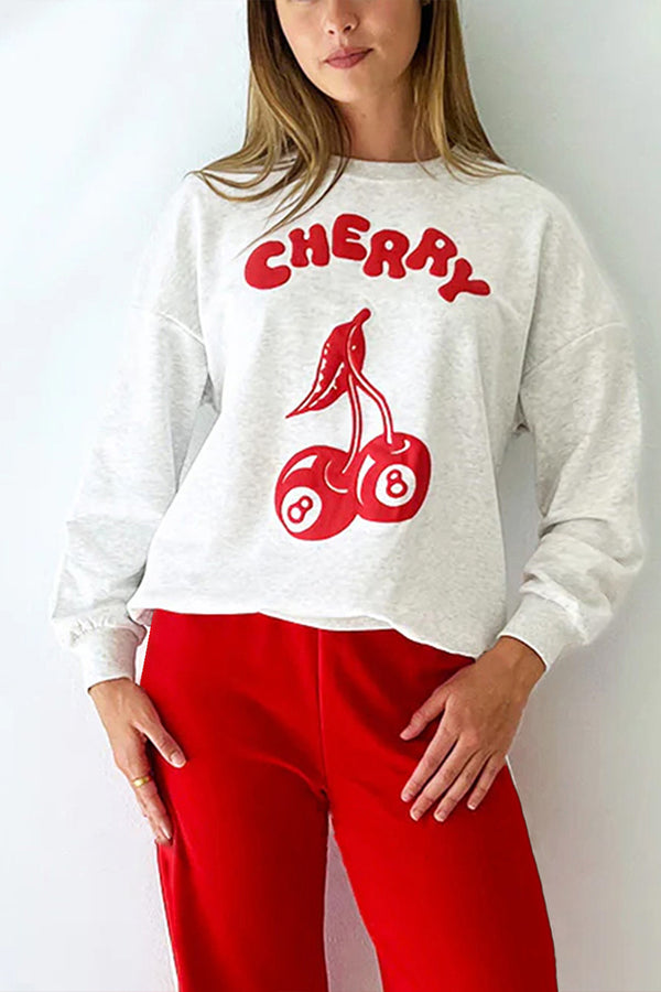 WS3420 Cheery Pullover Sweatshirt Top