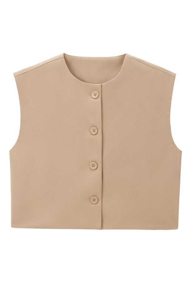 CS3388 Button-up Vest Outerwear