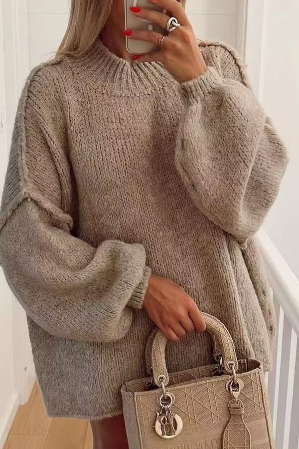 WS3392 Pullover Loose Fit Sweater Outerwear