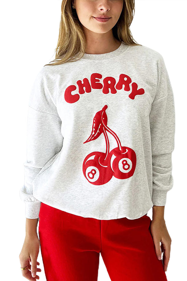 HTS1270 Cherry Pop Graphic Sweatshirt Top