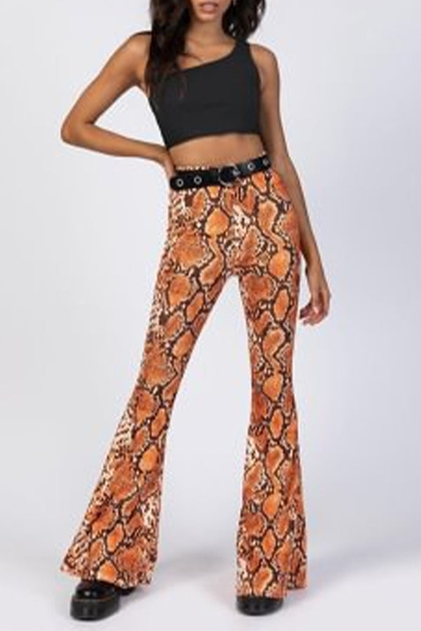 HPR1274 Serpent Chic Flared Pants