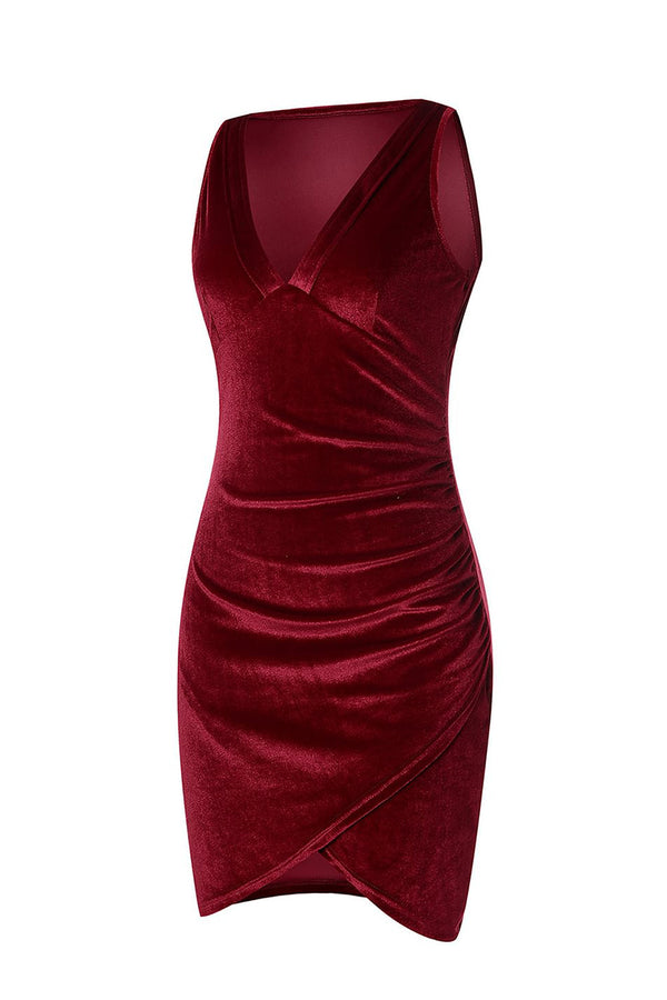 BR3207 Velour Mini Dress