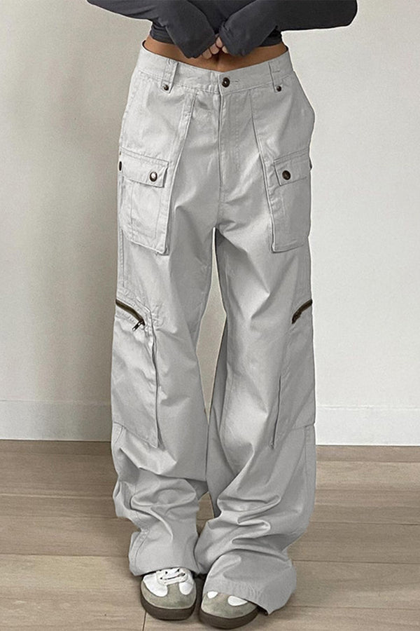 HPP1128 High-Waist Cargo Pants