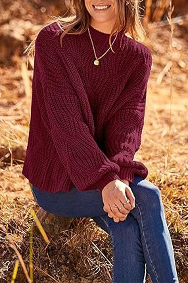 HWS1135 Autumn Breeze Knit Sweater