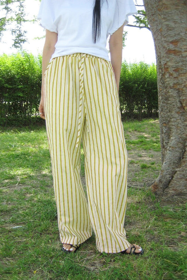 PR3323 Wide Leg Stripe Pants