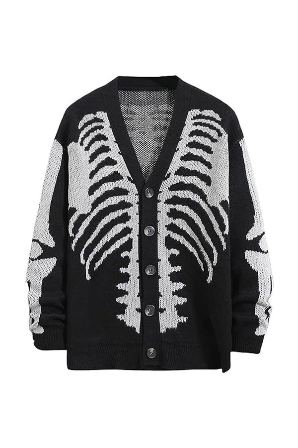 CG0105 Skeleton Knitted Cardigan